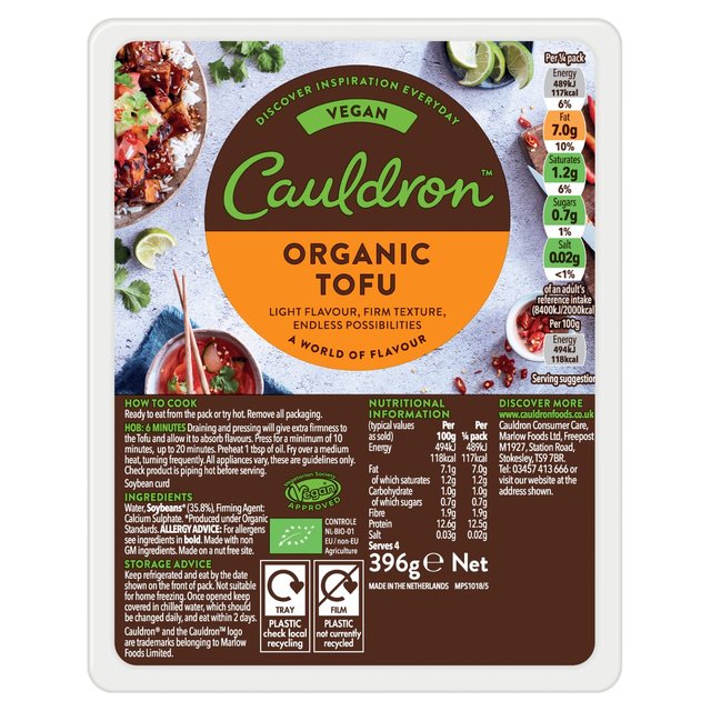 Cauldrons Organic Tofu