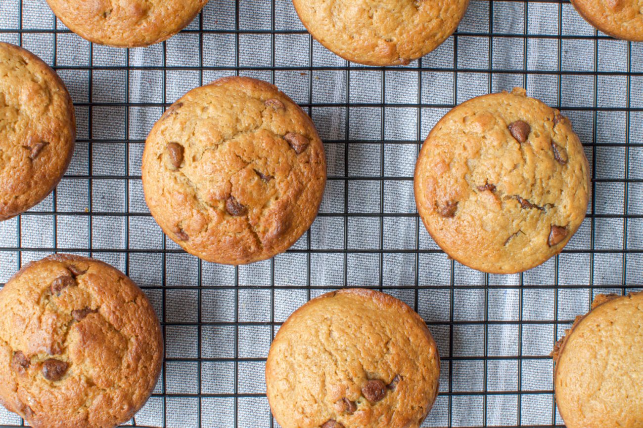 Healthier Chocolate Chip Muffins