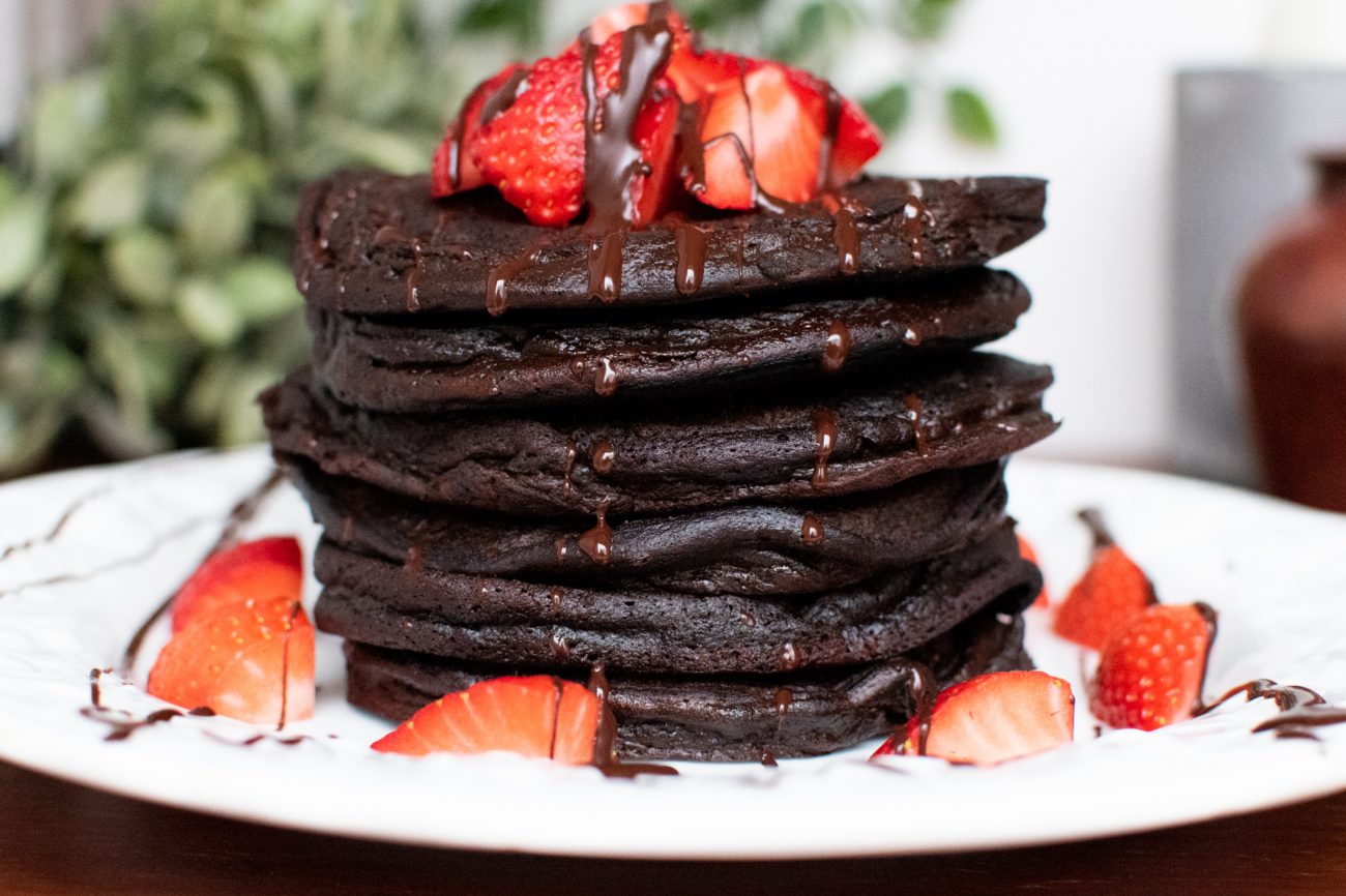 Healthy Chocolate Pancakes