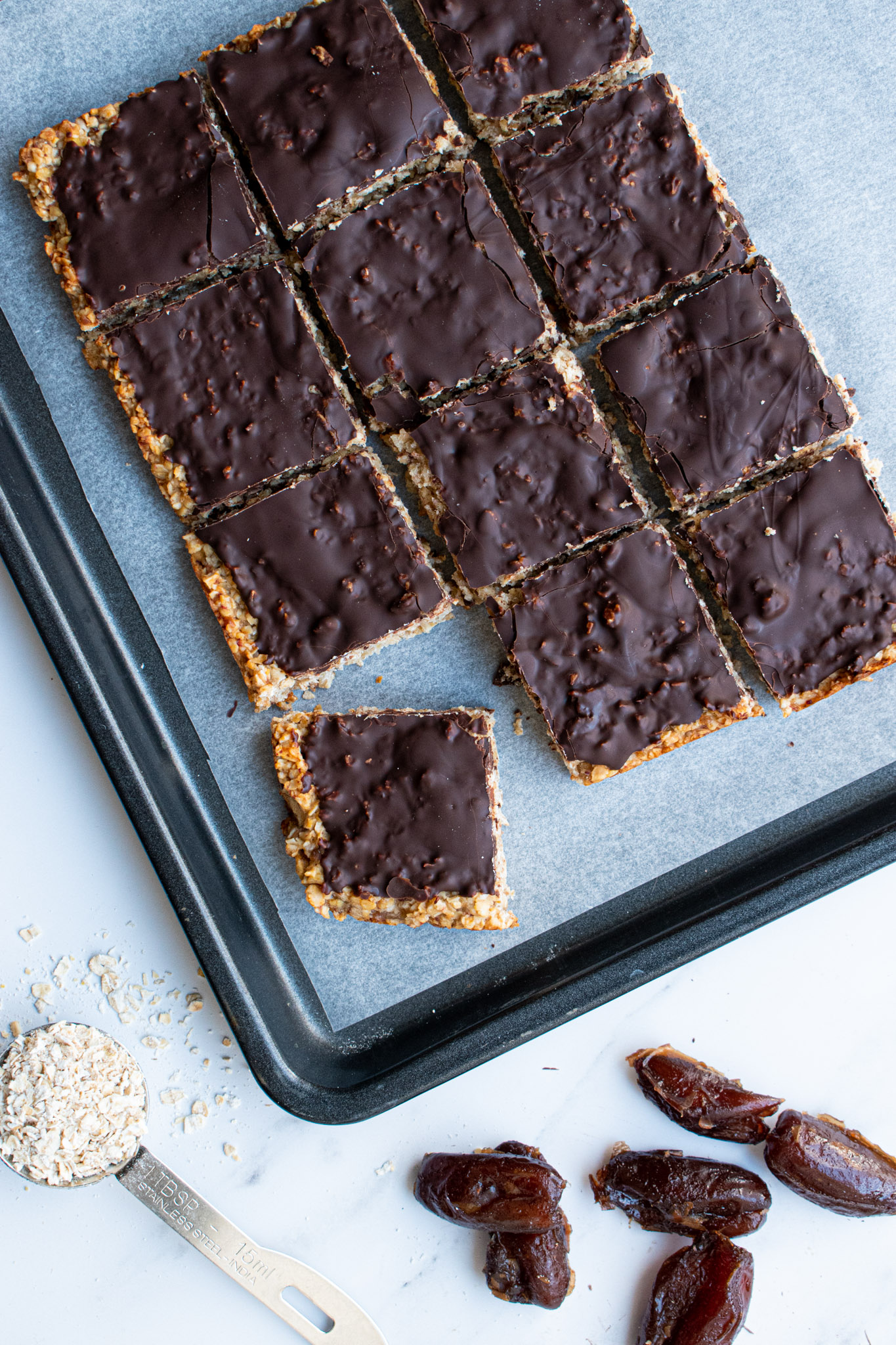 Healthy Banana Chocolate Flapjack Just Been Baked